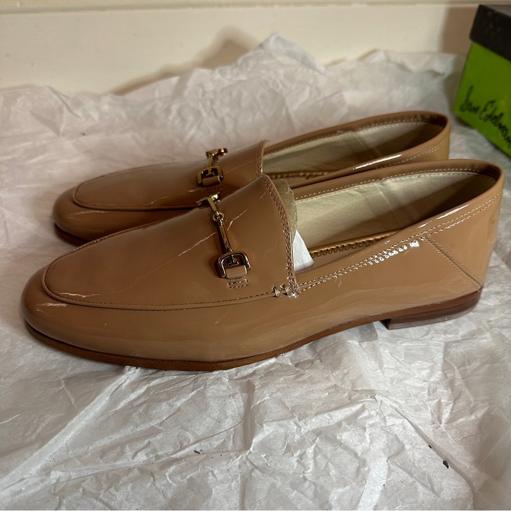 Sam Edelman Loraine Bit Patent Loafers Rose Nude 7M